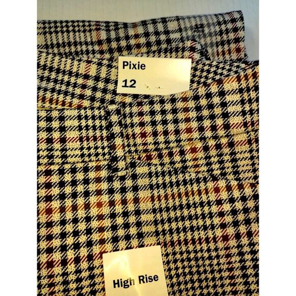 Old Navy Pixie High Rise Checkered Pants - Size 12 NEW w/Tags - Picture 5 of 6